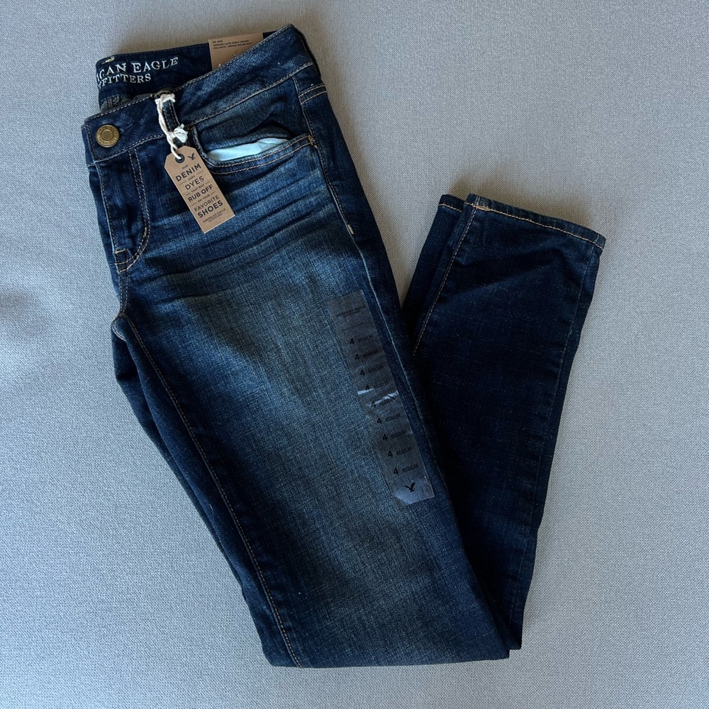 Women’s American Eagle Late Night Indigo Jegging Super Stretch Regular Fit Jeans